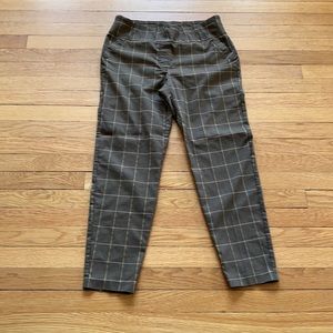 Brown plaid pants size L